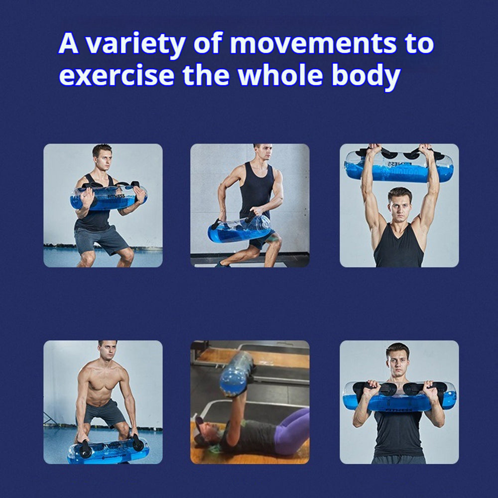 Premium Fitness Aqua Water Bag – Adjustable Weight Training Bag for Bodybuilding & Home Gym – Durable PVC, Inflatable Lifting