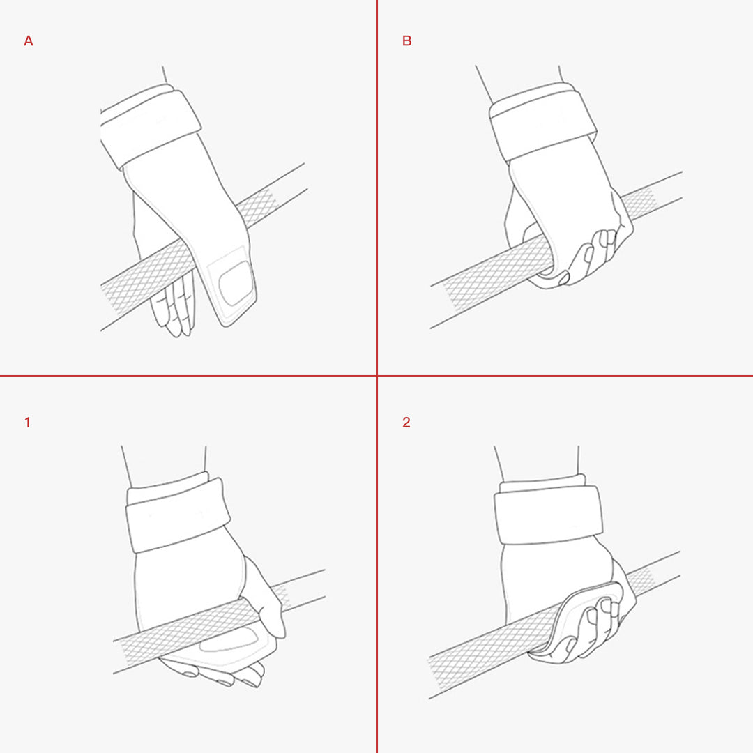 Premium Cowhide Gym Grips - Palm Guards & Protectors for Weightlifting, Gymnastics & Fitness Training - Durable Workout 