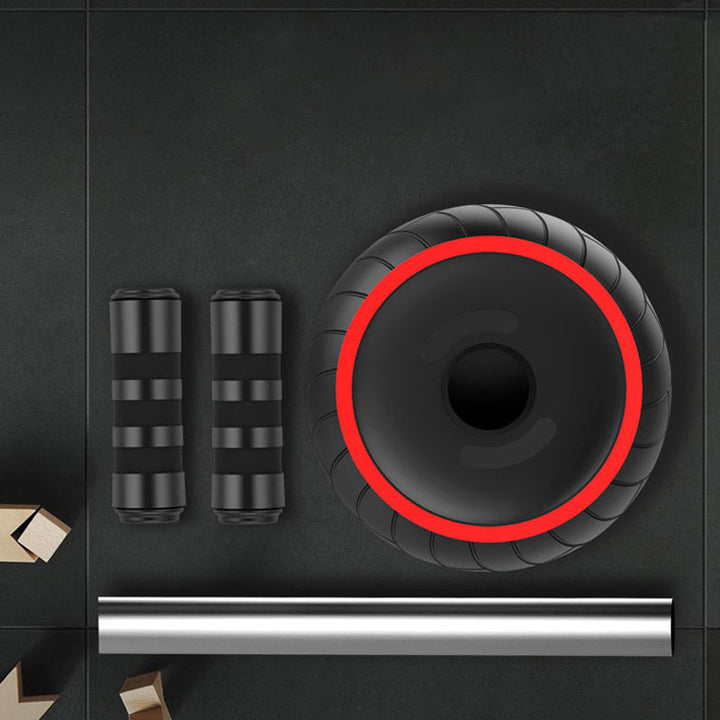 Premium Single-Wheel Ab Roller for Core & Abdominal Muscle Training - Mute, Rubber Wheel for Home Exercise & Bodybuilding, 