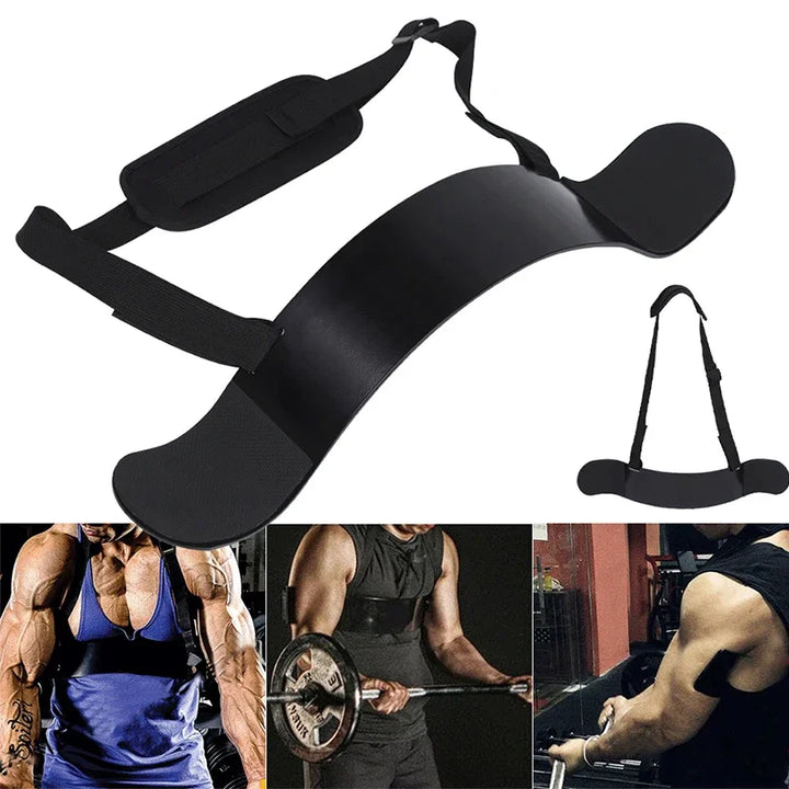 Premium Weight Lifting Arm Blaster – Biceps & Triceps Muscle Training, Adjustable Aluminum Curling Support for Bodybuilding, 