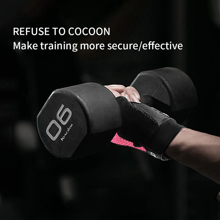 Premium Half Finger Gloves for Gym & Cycling - Anti-Slip Gel Pad Workout Gloves for Men & Women, Fingerless Fitness Gloves,