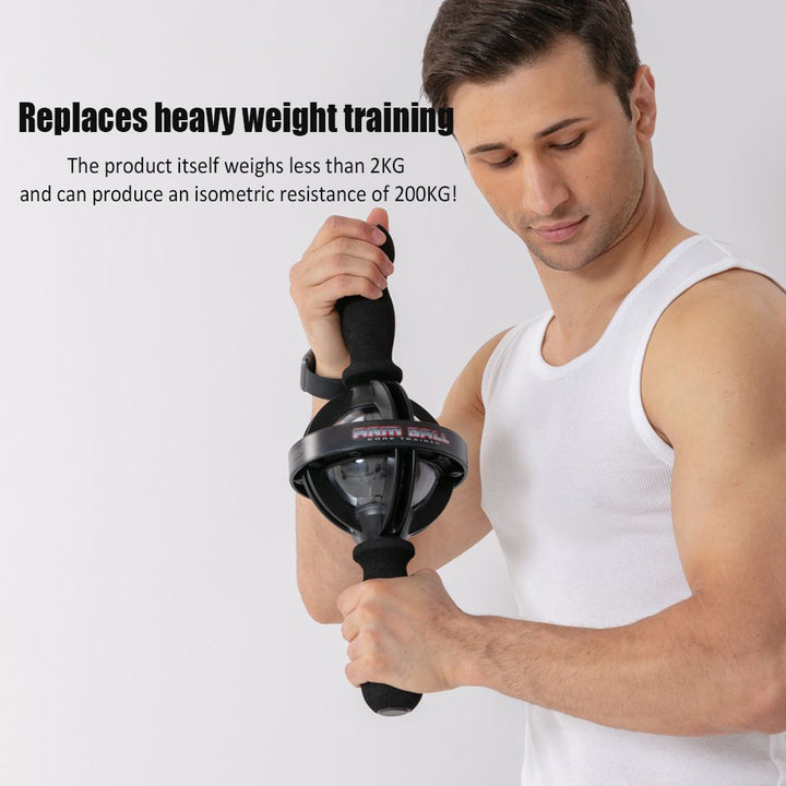 Premium Arm Strength Exerciser – Gyroscope Forearm Trainer with LED Light – Core Trainer for Home Gym Fitness – Powerball Arm