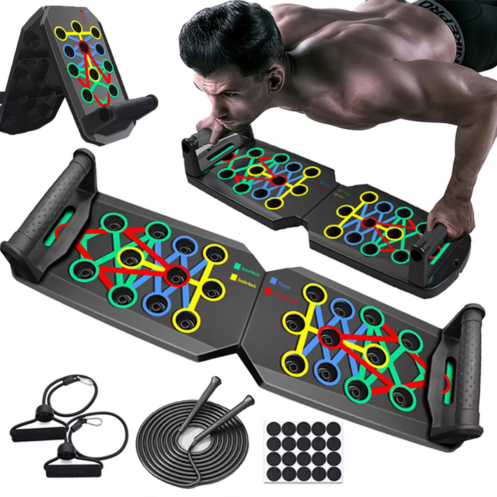 Premium Push-up Board Set – Portable Multifunctional Fitness Equipment for Chest, Abs, Arms & Back Training, Foldable, 