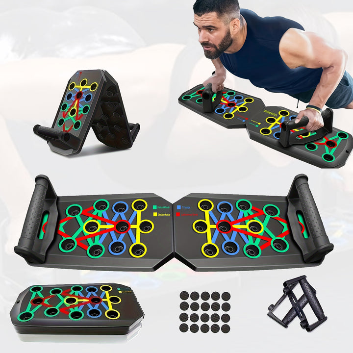 Premium Push-up Board Set – Portable Multifunctional Fitness Equipment for Chest, Abs, Arms & Back Training, Foldable, 