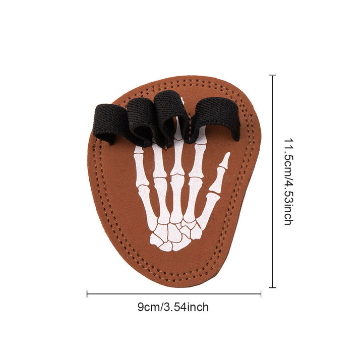 Premium Cowhide Weightlifting Gloves for Men & Women - Fitness Gym Grip Pads with 4 Finger Loop, Hand Palm Protection for 