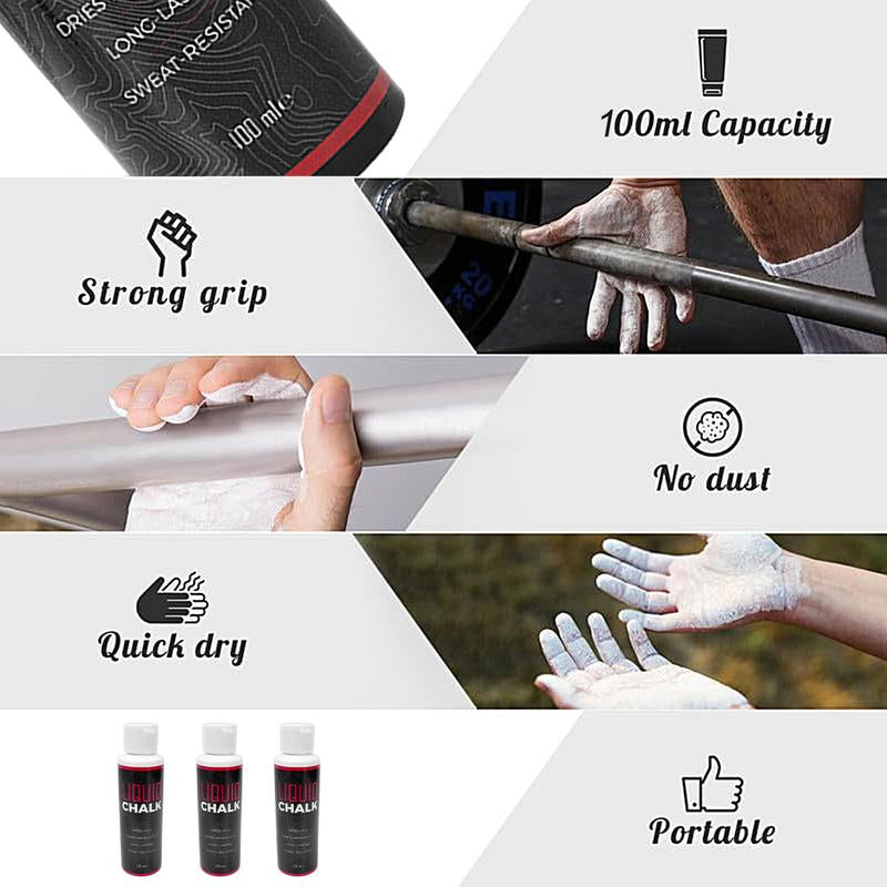 Premium Liquid Chalk for Weight Lifting & Rock Climbing - Anti-Slip Grip, 50/100ml Magnesium Powder Cream for Enhanced 