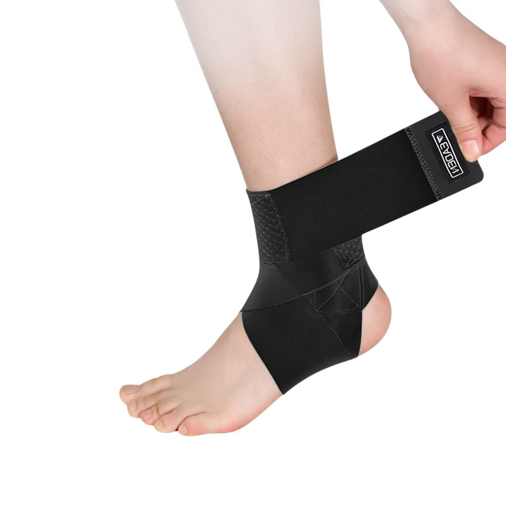 Premium Adjustable Ankle Brace Support for Men, Women & Kids – Ultrathin High-Elastic Compression Sleeves for Pain Relief & 