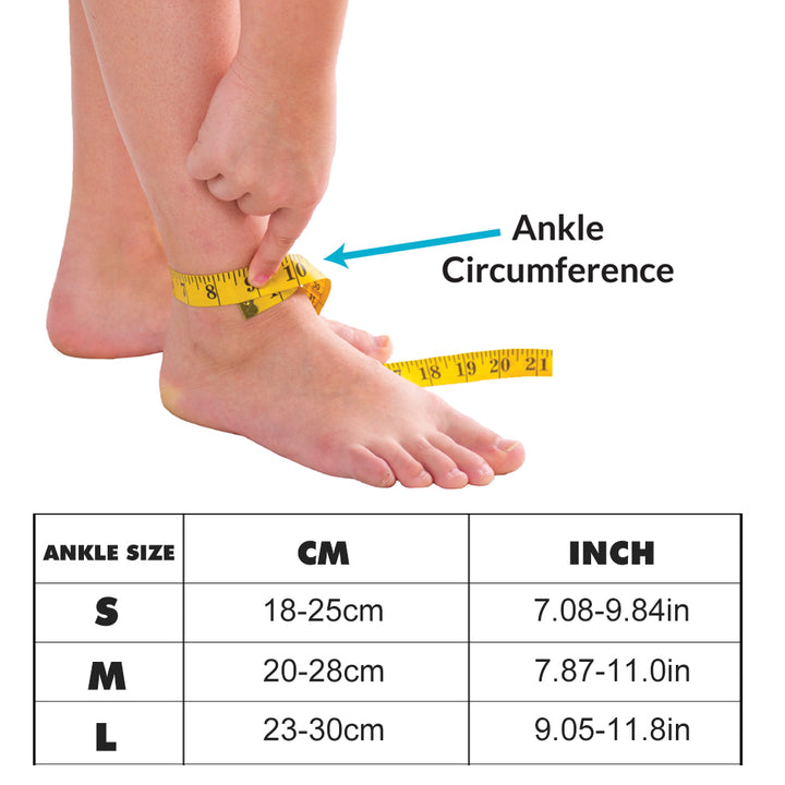 Premium Adjustable Ankle Brace Support for Men, Women & Kids – Ultrathin High-Elastic Compression Sleeves for Pain Relief & 