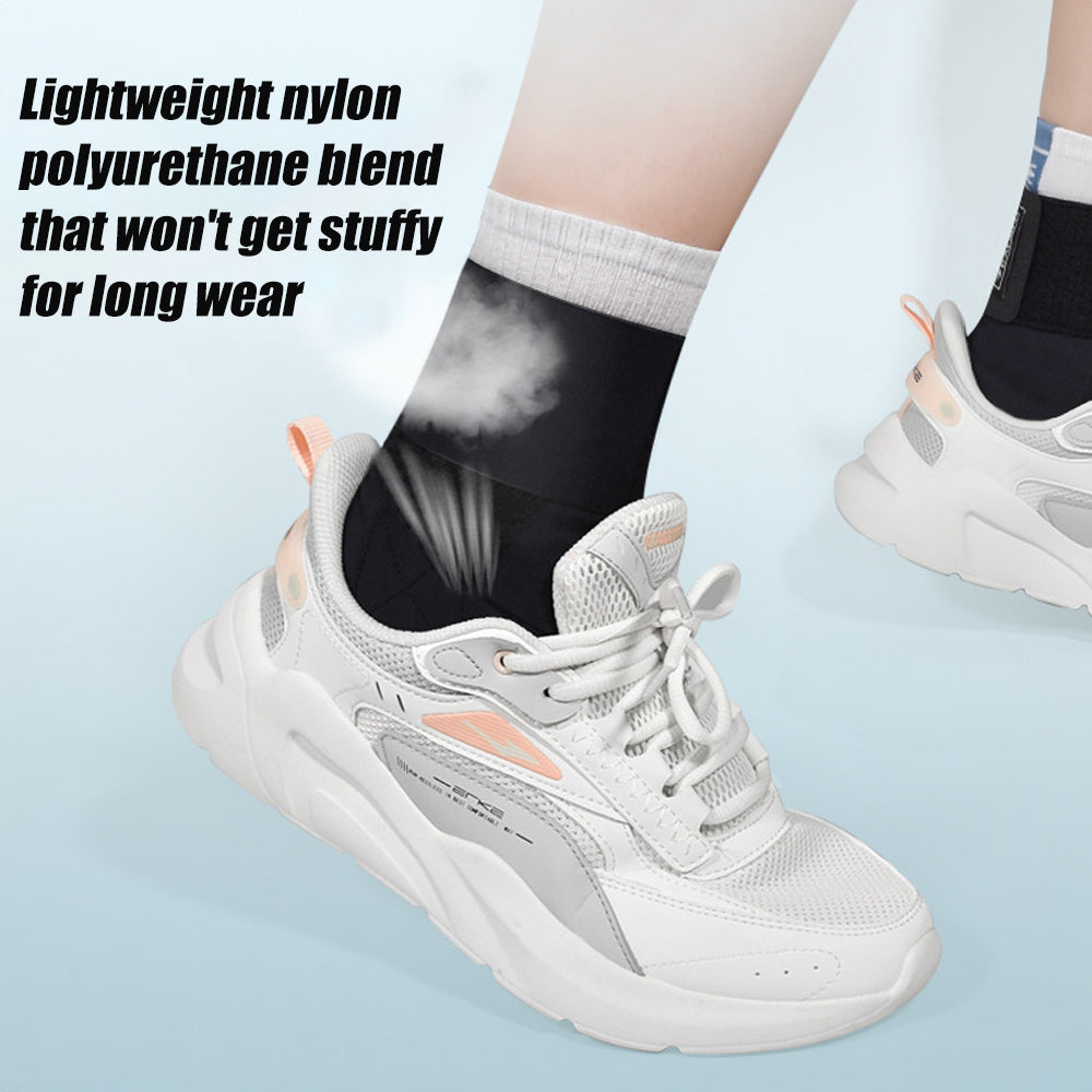 Premium Adjustable Ankle Brace Support for Men, Women & Kids – Ultrathin High-Elastic Compression Sleeves for Pain Relief & 