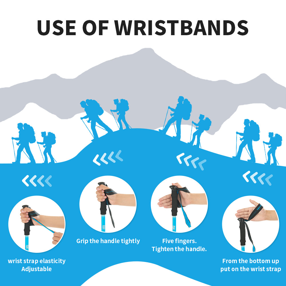 Premium Multifunctional Walking Stick – Telescopic Hiking Cane, Folding Trekking Poles for Seniors, Lightweight Aluminum 