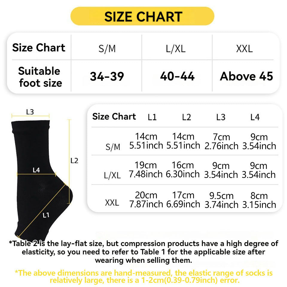 Premium Comfort Foot Compression Anklets for Men & Women – Relieve Swelling, Anti-Fatigue Support, Size S-2XL, Lightweight