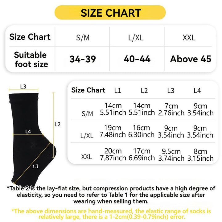 Premium Comfort Foot Compression Anklets for Men & Women – Relieve Swelling, Anti-Fatigue Support, Size S-2XL, Lightweight