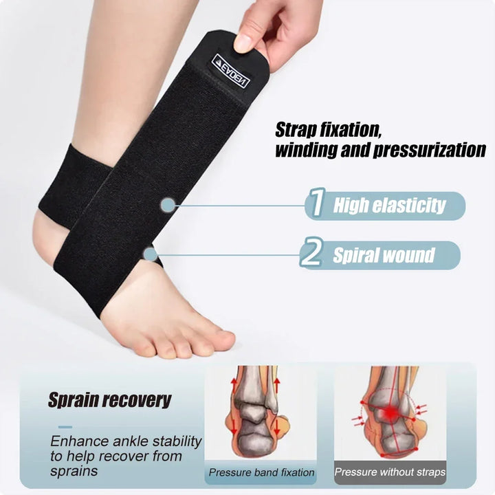 Premium Ankle Support Brace for Foot Drop Rehabilitation, Protective Splint with Adjustable Fixation Strips, Ideal for 
