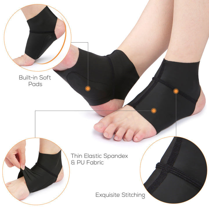 Premium Adjustable Neoprene Ankle Support Brace - Provides Ankle Foot Support, Arthritis Pain Relief, and Comfortable Ankle