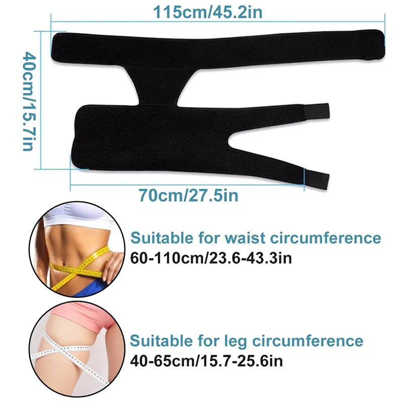 Premium Groin Hip Brace for Sciatica Pain Relief - Adjustable Compression Wrap for Injury Recovery, Supports Hamstring