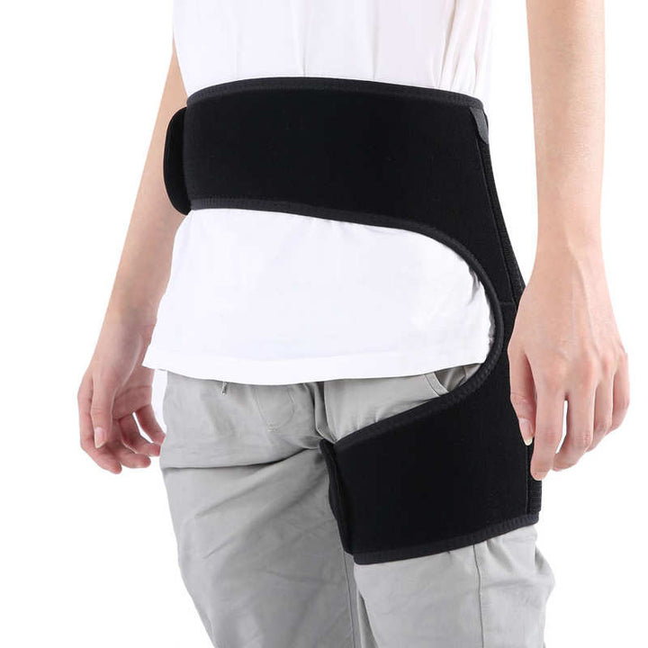 Premium Groin Hip Brace for Sciatica Pain Relief - Adjustable Compression Wrap for Injury Recovery, Supports Hamstring