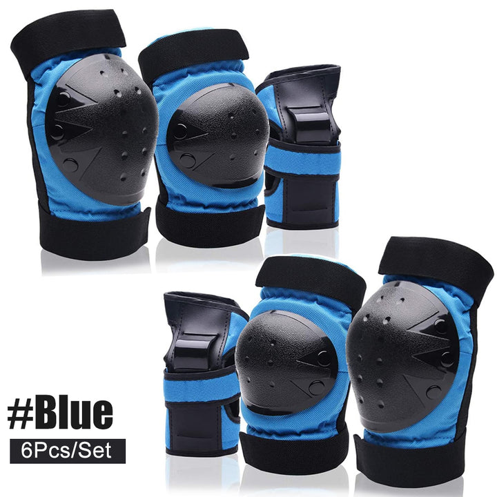 Premium Protective Gear Set for Kids & Adults – Knee Pads, Elbow Pads, Wrist Guards for Skateboarding, Roller Skating, 