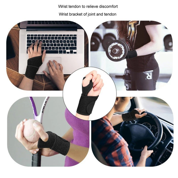 Premium Sports Wrist Support – Neoprene Elastic Bandage for Basketball, Fitness & Hand Palm Protection, Adjustable Winding Wristband, Thumb Fixing, Sweat-Absorbent, Comfortable Design - StrengthXPhysiotherapy