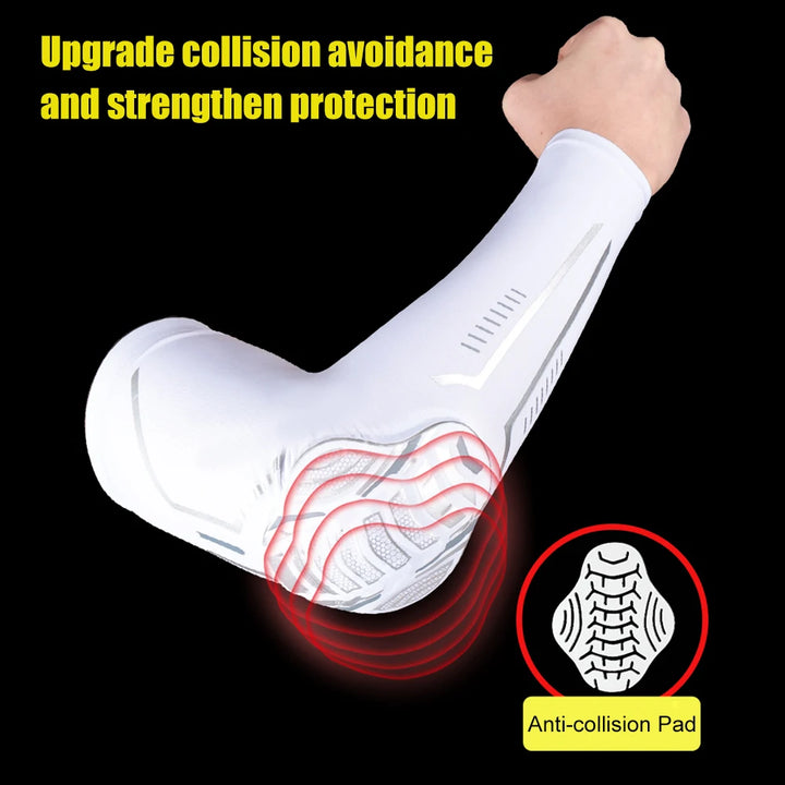 Premium Elbow Support Pad for Sports – Compression Arm Sleeve for Basketball, Football, Cycling – Crash-Proof, Protective