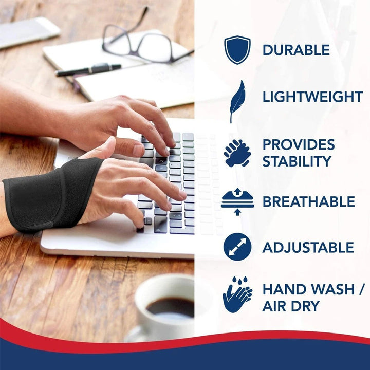 High-Quality Unisex Wrist Brace Support for Carpal Tunnel, Sprain, Strain Pain Relief – Adjustable Compression Wrap for Gym,