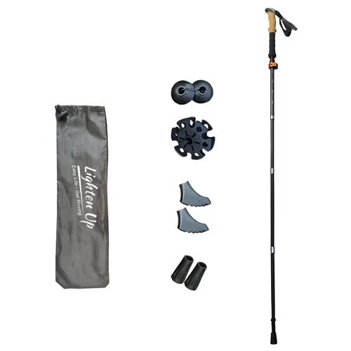 Premium Ultralight Folding Trekking Pole – Adjustable Telescopic Walking Stick, Aviation-Grade Aluminum Alloy, EVA Anti-Slip Handle, Portable for Hiking, Camping, and Outdoor Adventures - StrengthXPhysiotherapy