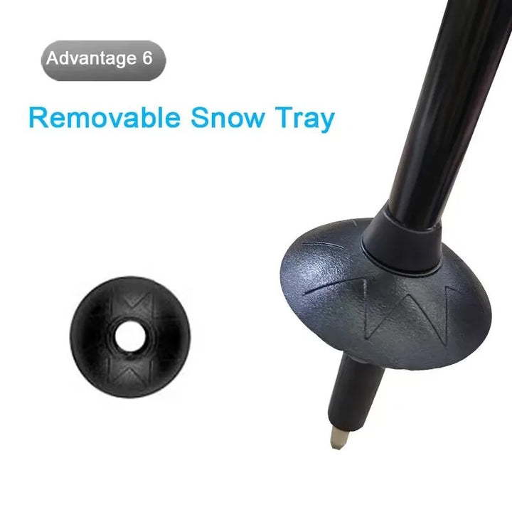 Premium Ultralight Folding Trekking Pole – Adjustable Telescopic Walking Stick, Aviation-Grade Aluminum Alloy, EVA Anti-Slip Handle, Portable for Hiking, Camping, and Outdoor Adventures - StrengthXPhysiotherapy