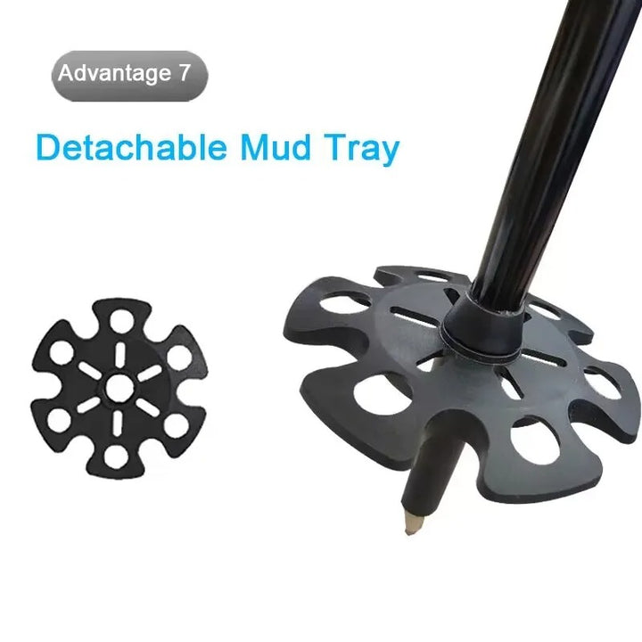 Premium Ultralight Folding Trekking Pole – Adjustable Telescopic Walking Stick, Aviation-Grade Aluminum Alloy, EVA Anti-Slip Handle, Portable for Hiking, Camping, and Outdoor Adventures - StrengthXPhysiotherapy