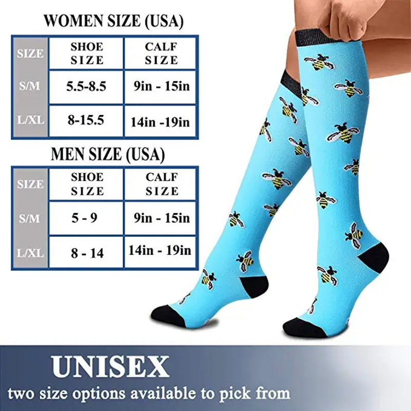 Premium Compression Socks for Men & Women – Medical Support for Edema, Diabetes, Varicose Veins – Ideal for Cycling, Running