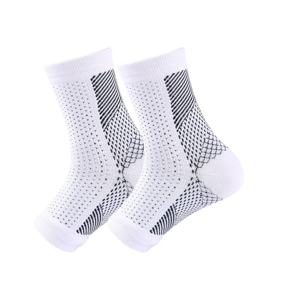 Premium Neuropathy Compression Socks for Ankle Swelling, Plantar Fasciitis Relief, 20-30mmHg Graduated Support, Moisture-