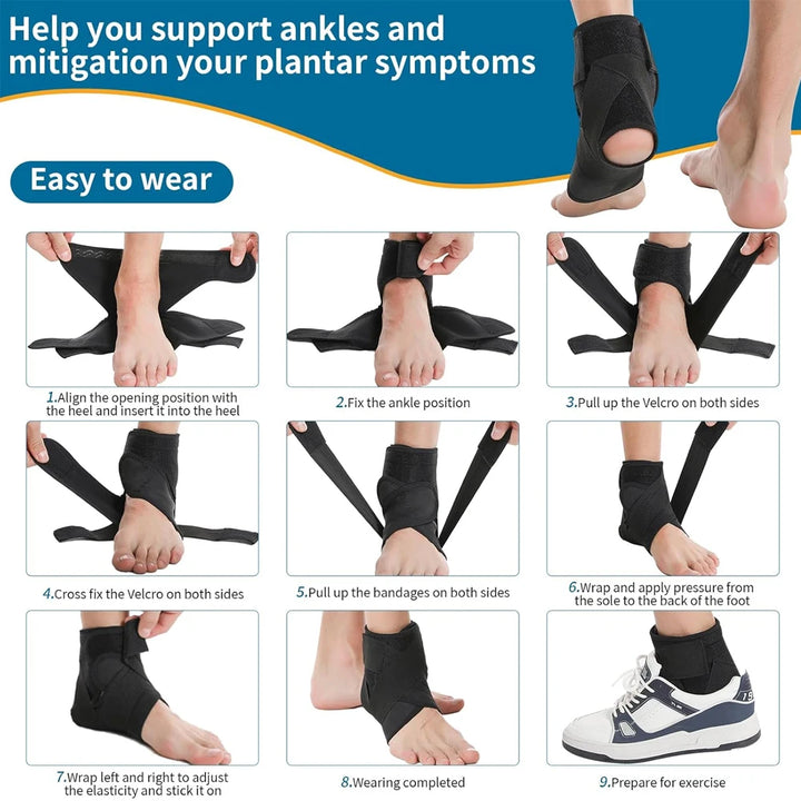 Premium Neuropathy Compression Socks for Ankle Swelling, Plantar Fasciitis Relief, 20-30mmHg Graduated Support, Moisture-