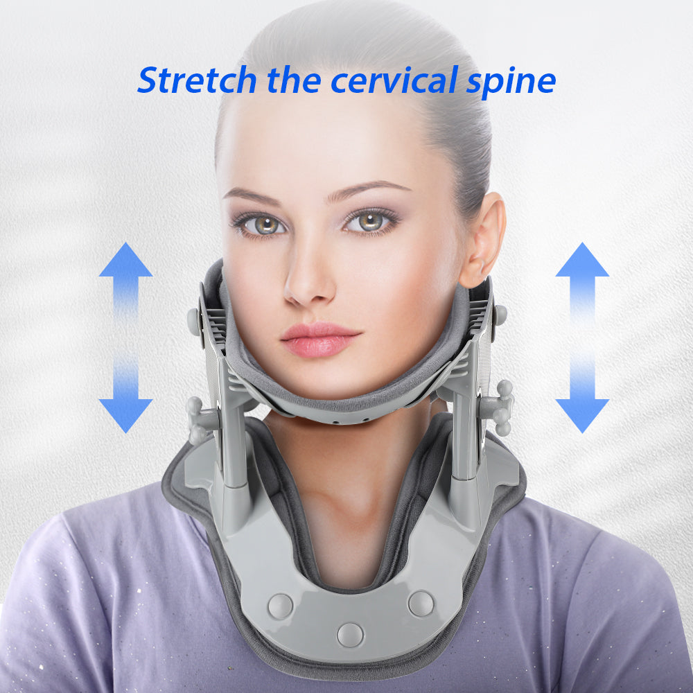 Premium Silicone Neck Brace for Cervical Pain Relief, Breathable & Waterproof Support Collar for Neck Injuries, Stiffness, 
