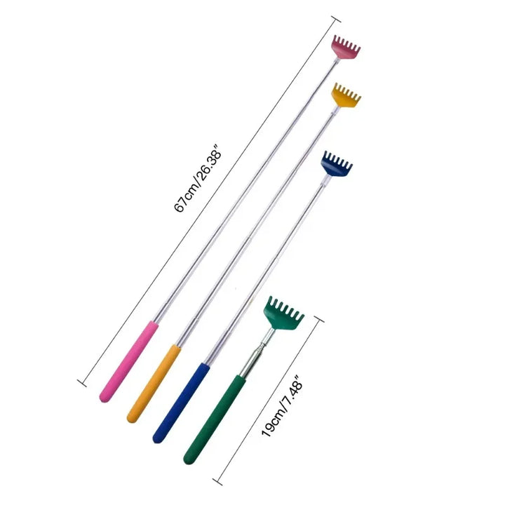 Premium Back Extendable Scratcher - Telescopic Body Massage Claw for Muscle Relaxation, Anti-Itch Relief, and Retractable 