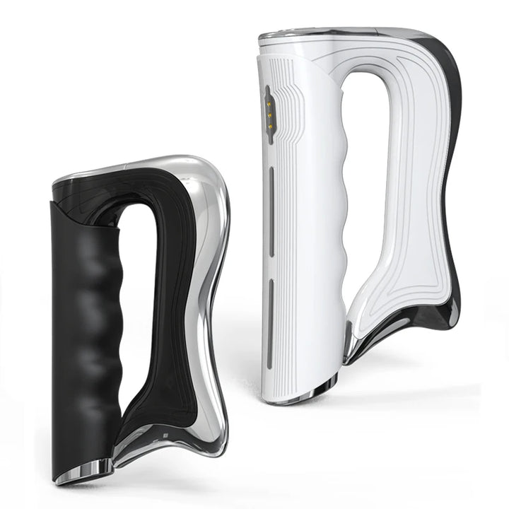 Premium Electric Fascial Tissue Gua Sha Tool - Deep Tissue Muscle Massager with NMES, Microcurrent Vibration, 3-Level   