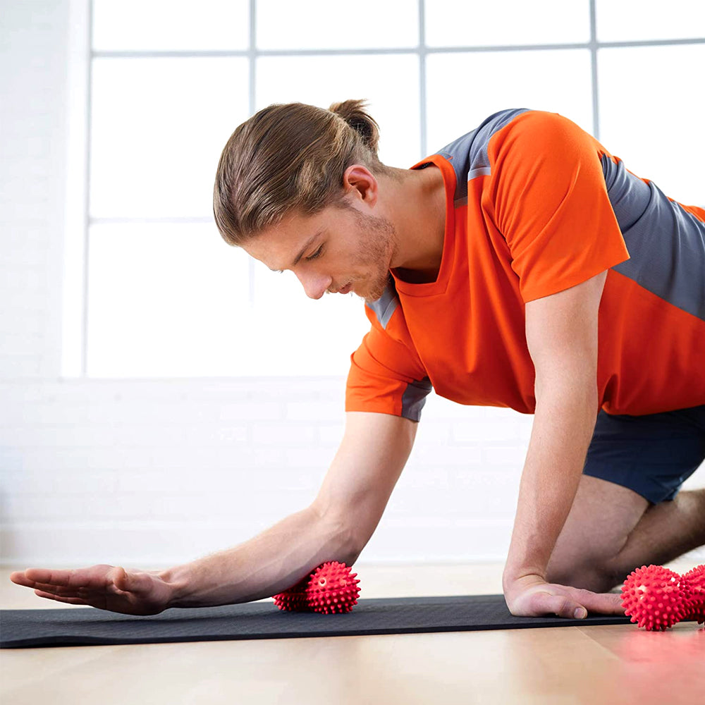 Premium Double Lacrosse Massage Peanut Ball for Deep Tissue Muscle Relief, Self Myofascial Release, Physical Therapy, and