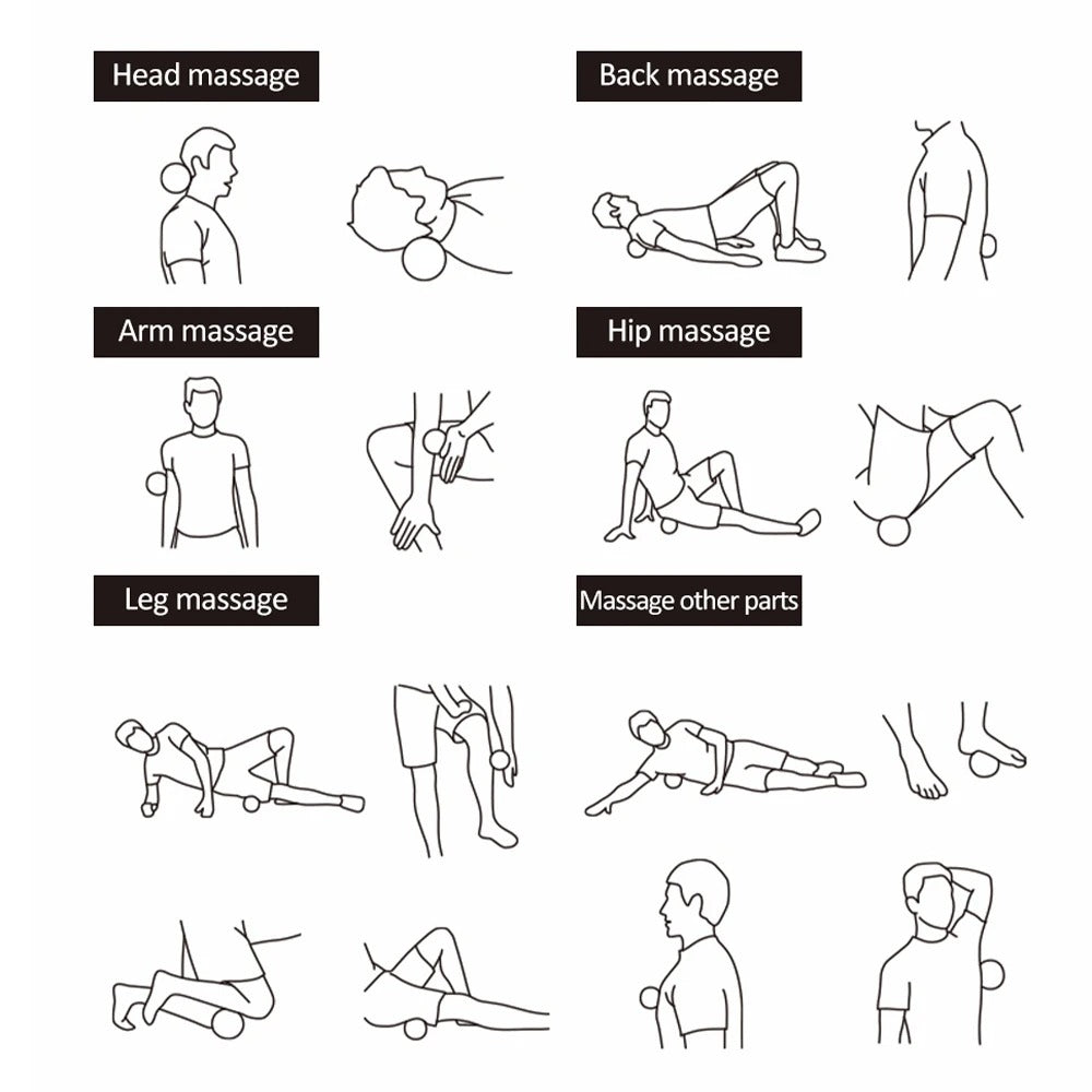 Premium Double Lacrosse Massage Peanut Ball for Deep Tissue Muscle Relief, Self Myofascial Release, Physical Therapy, and Full Body Massage Tool - StrengthXPhysiotherapy