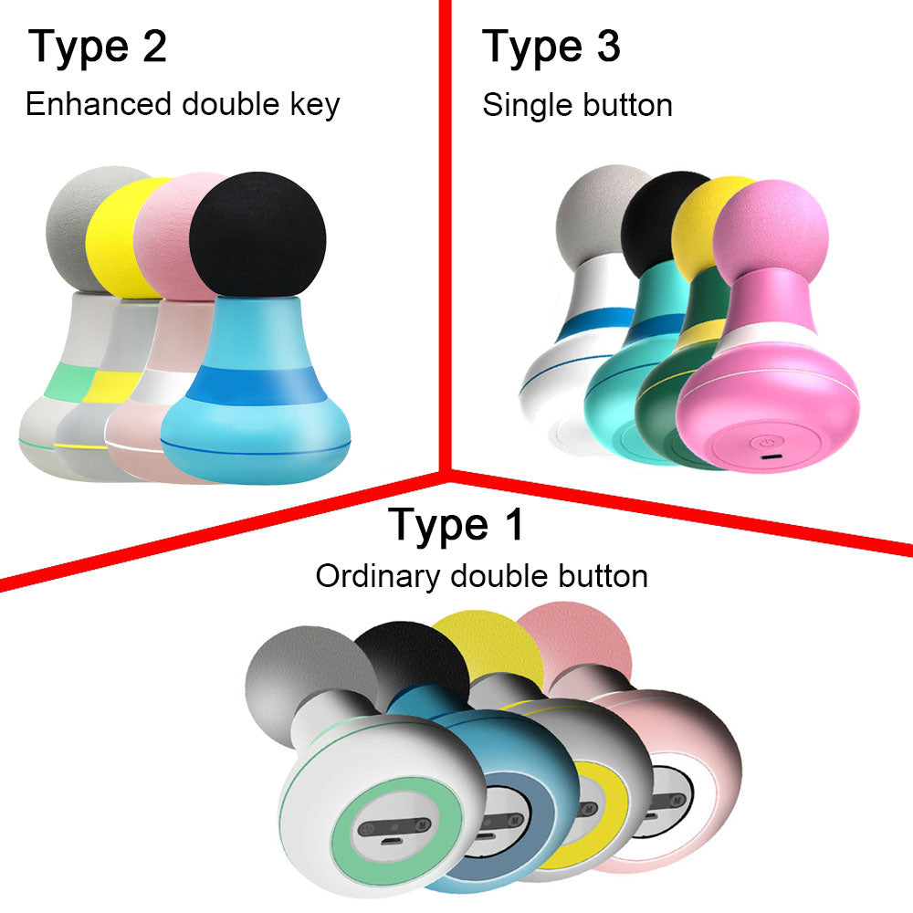 Premium Electric Handheld Massager - 6 Powerful Modes, Portable Mini Back Massager for Muscle Relief, Shoulder & Leg Tension,