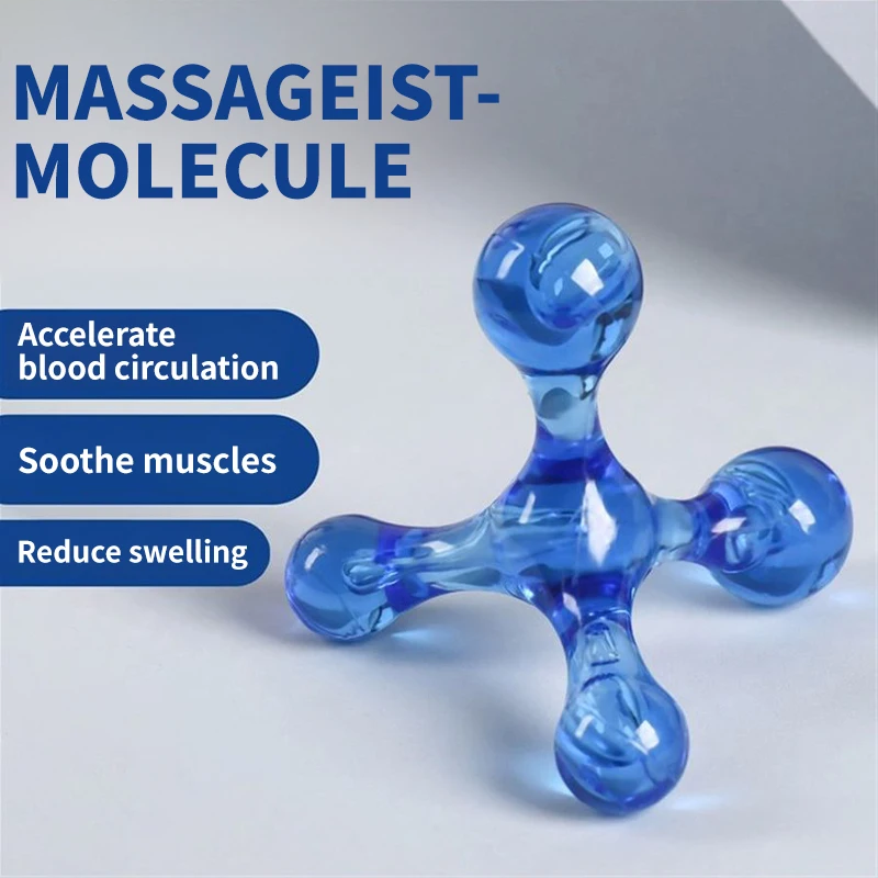 Premium Portable Body Massager - Mini Four Balls Travel Massager for Trigger Point Therapy, Head, Back, Foot, and Leg