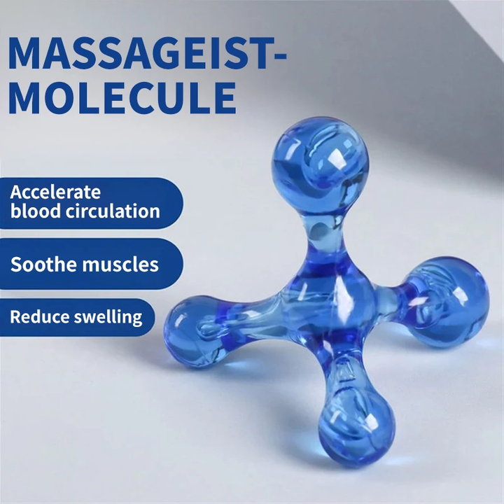 Premium Portable Body Massager - Mini Four Balls Travel Massager for Trigger Point Therapy, Head, Back, Foot, and Leg