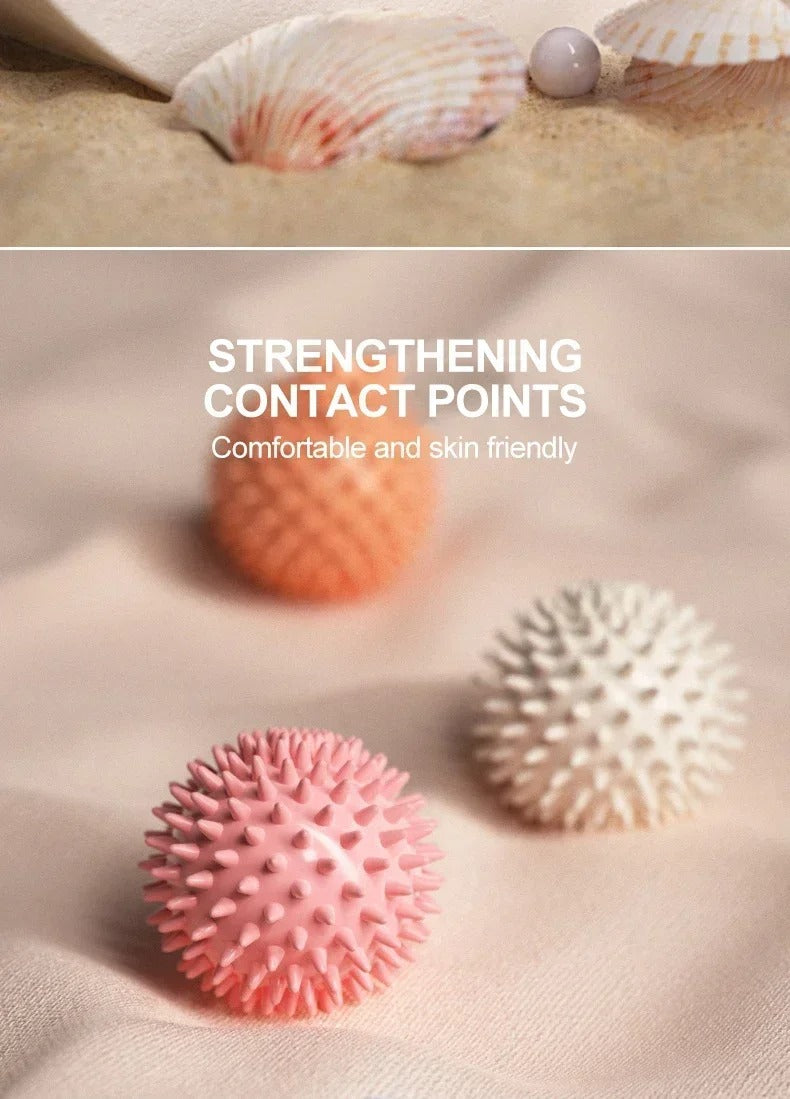 Premium PVC Spiky Massage Ball for Trigger Point Therapy, Pain Relief, and Plantar Fasciitis Treatment, 6cm Hedgehog Massage Ball for Foot & Hand Muscle Recovery - StrengthXPhysiotherapy