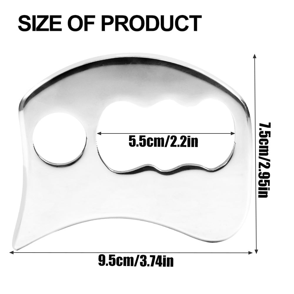 Premium Stainless Steel Gua Sha Tool for Deep Tissue Scraping, Myofascial Release & Muscle Pain Relief – Ideal for Physical