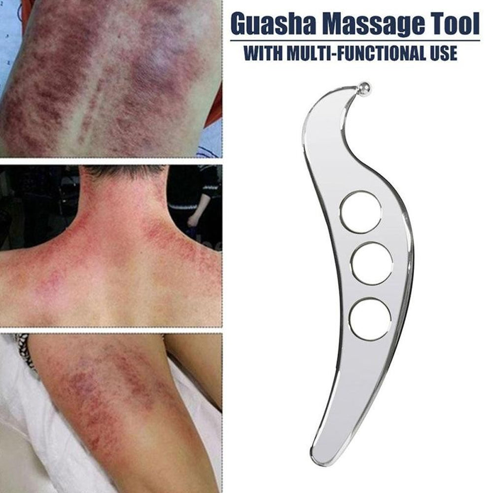 Premium Stainless Steel Gua Sha Tool for Deep Tissue Scraping, Myofascial Release & Muscle Pain Relief – Ideal for Physical