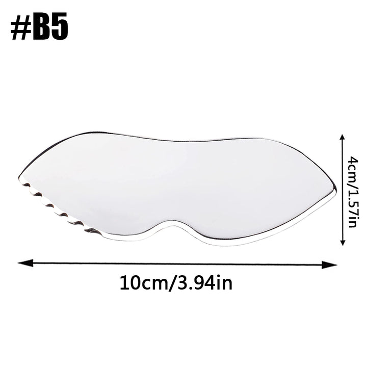Premium Stainless Steel Gua Sha Scraping Massage Tool for Muscle Relaxation, IASTM for Back, Legs, Arms, Anti-Cellulite 