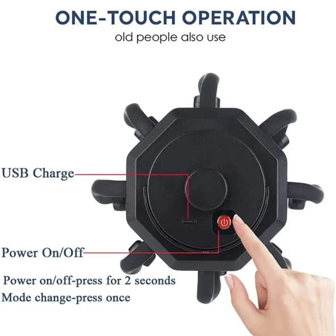 Premium Electric Scalp Massager - Cordless 12-Claw Rechargeable Head Relaxer with 3 Vibration Modes & USB Charging