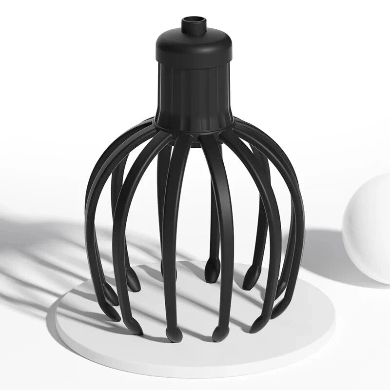 Premium Electric Scalp Massager - Cordless 12-Claw Rechargeable Head Relaxer with 3 Vibration Modes & USB Charging