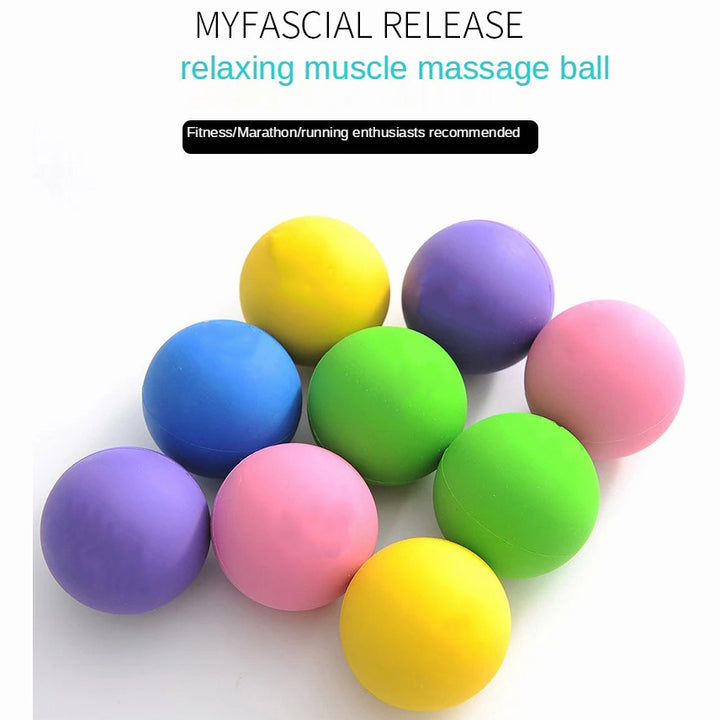 Premium Rubber Massage Ball for Muscle Relaxation, Pain Relief, and Trigger Point Therapy – Lacrosse Fascia Ball for Yoga, Fitness, Physiotherapy & Stress Relief - StrengthXPhysiotherapy