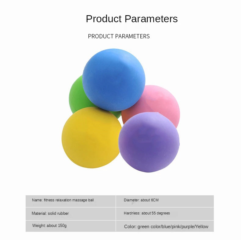Premium Rubber Massage Ball for Muscle Relaxation, Pain Relief, and Trigger Point Therapy – Lacrosse Fascia Ball for Yoga, Fitness, Physiotherapy & Stress Relief - StrengthXPhysiotherapy