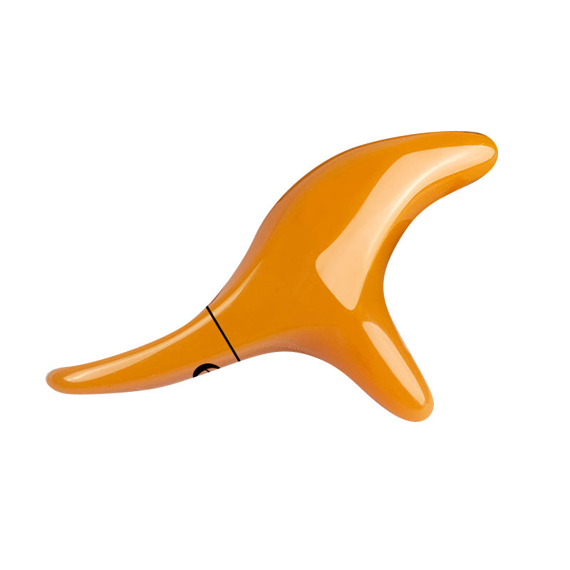 Premium Amber Resin Gua Sha Scraping Tool for Foot Massage and Relaxation, Antibacterial Beeswax Material, Ergonomic Handle