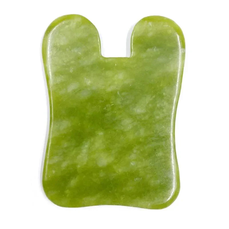 Premium Natural Jade Gua Sha Scraper Board for Face Massage, Acupoint Meridian Relaxation, Skin Lifting and Eye Care SPA Tool
