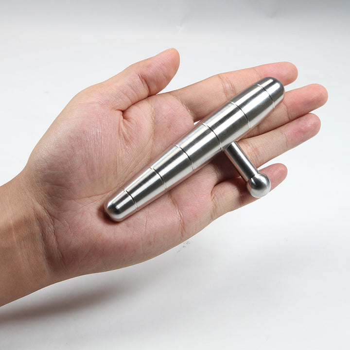 Premium Stainless Steel Manual Deep Tissue Massage Tool - Versatile Trigger Point T-Bar for Full Body Relaxation and Muscle