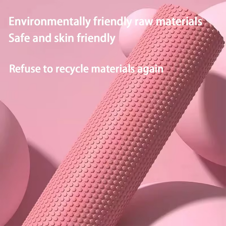 Premium EVA Foam Yoga Roller for Pilates & Home Workouts, 9.5cm Diameter, 29.7cm Length, Enhanced Hexagonal Design for Effective Muscle Recovery and Flexibility - StrengthXPhysiotherapy